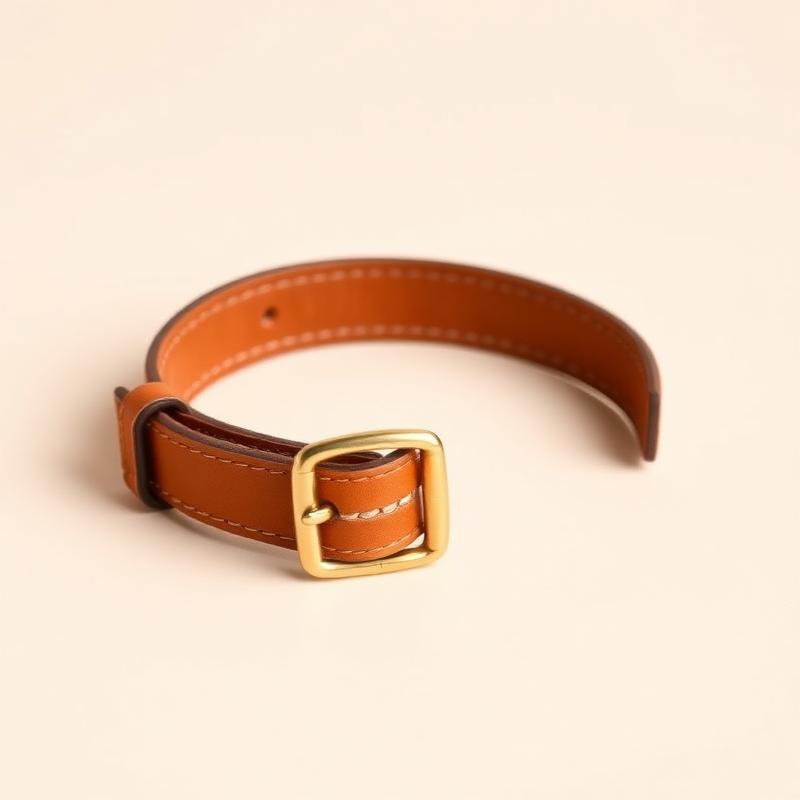 Vegetable-Tanned Leather Collar