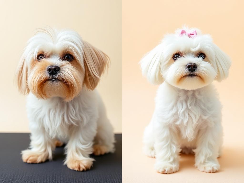 Nolaa before and after grooming