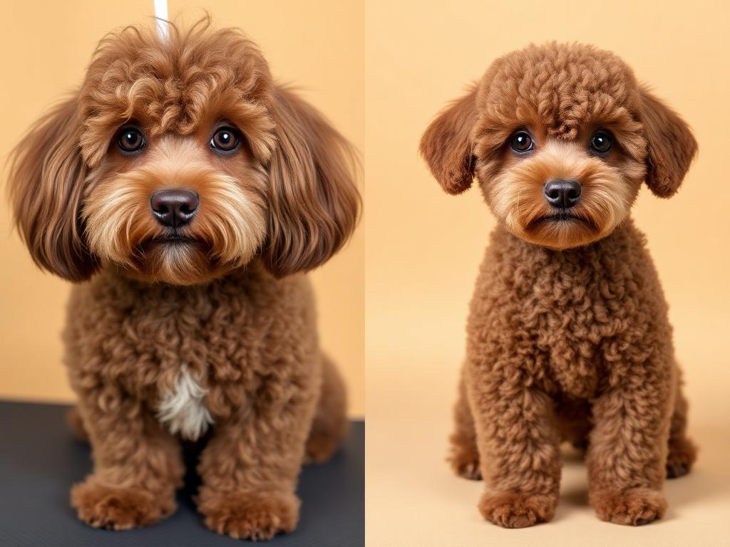 Coco before and after grooming